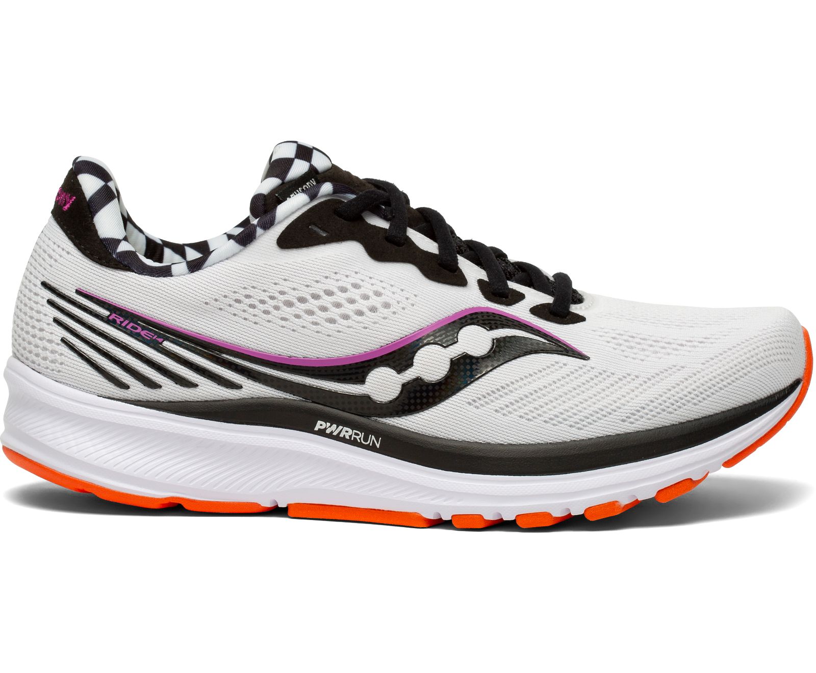 Tenis Para Correr Saucony Ride 14 Mujer Grises Negros | México 196FDNM
